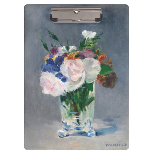 Porte-bloc Edouard Manet - Fleurs dans un Vase de Cristal (Devant)
