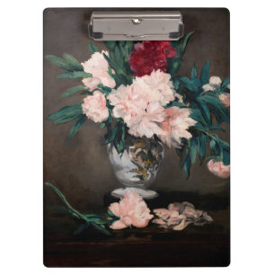 Porte-bloc Edouard Manet - Vase de pivoines sur petit piédest
