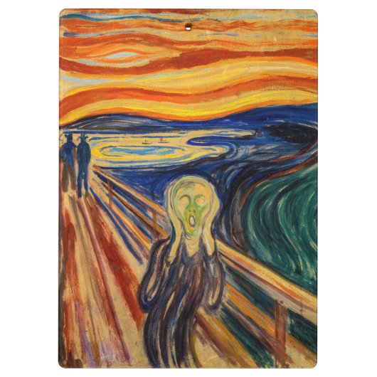 Porte-bloc Edvard Munch - Le cri 1910 (Dos)