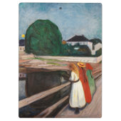 Porte-bloc Edvard Munch - Les filles sur le pont (Dos)