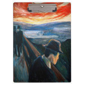 Porte-bloc Edvard Munch - Maladie d'humeur au coucher du sole (Devant)