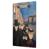 Porte-bloc Edvard Munch - Soirée sur Karl Johan Street (Gauche)