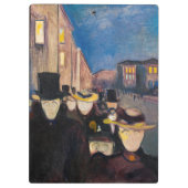 Porte-bloc Edvard Munch - Soirée sur Karl Johan Street (Dos)