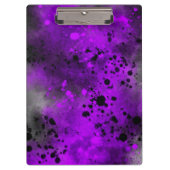 Porte-bloc Effet Dessin de peinture violet et noir (Devant)