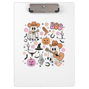 Porte-bloc Éffrayant Ghost Cowboy Cute Halloween Boo Western