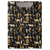 Porte-bloc  Egyptian Hieroglyphic Symbol Pattern Background   (Devant)