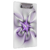 Porte-bloc Élégance florale Art Abstrait Violet Fractal moder (Swatch)