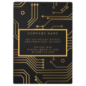 Porte-bloc Élégant 2en1 Carte de visite professionnel de luxe (Dos)