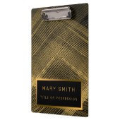 Porte-bloc Elégant 2in1 Luxe Gold Carte de visite noir & (Gauche)