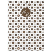 Porte-bloc Élégant À damiers Motif (Dos)