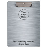 Porte-bloc Élégant argent métallique (Devant)