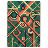 Porte-bloc Elégant Art Déco Géométrique (Dos)