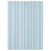 Porte-bloc Élégant bébé bleu rayé monogrammed (Dos)
