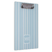 Porte-bloc Élégant bébé bleu rayé monogrammed (Swatch)