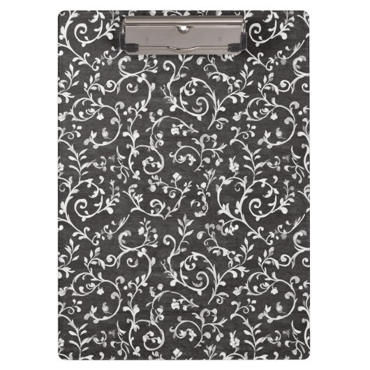 Porte-bloc Elegant Black White Abstract Wedding (Devant)