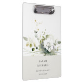 Porte-bloc Élégant Boho moderne Abstrait vert blanc floral (Swatch)