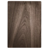 Porte-bloc Élégant bois de chêne brun foncé nom personnalisé (Dos)