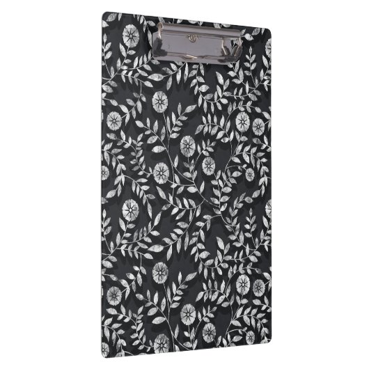Porte-bloc Elegant Chalkboard Floral Pattern (Swatch)