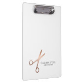 Porte-bloc Elégant ciseaux d'or rose moderne coiffeur (Swatch)