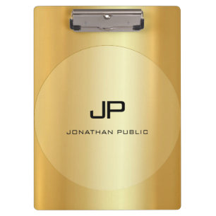 Porte-bloc Élégant classique de l'apparence dorée sur mesu