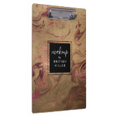 Porte-bloc Élégant cuivre moderne rose gold marble look (Swatch)