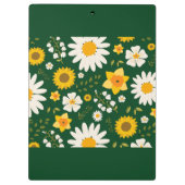 Porte-bloc Elégant design floral blanc moderne (Dos)