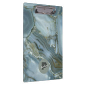 Porte-bloc Elégant effet Marbre Turquoise Personnaliser (Swatch)