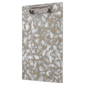 Porte-bloc Elégant marbre blanc or (Gauche)