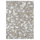 Porte-bloc Elégant marbre blanc or (Dos)