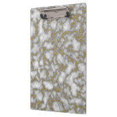 Porte-bloc Elégant marbre blanc or (Gauche)