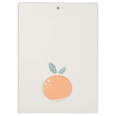 Porte-bloc Elégant Mignonne Orange Abstrait Gras Citrus Fruit (Dos)