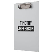 Porte-bloc Elegant Modern Minimalist Own Name (Gauche)