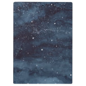 Porte-bloc Elégant moderne en argent Mandala Stripe Navy bleu (Dos)