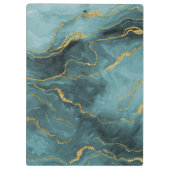 Porte-bloc Élégant Monogramme en marbre de la géode de l'Agat (Dos)