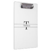 Porte-bloc Élégant Monogramme Personnalisé Nom Personnalisé (Swatch)