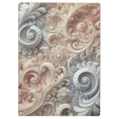 Porte-bloc Élégant Motif de dentelle Pastel Gradient (Dos)