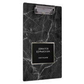 Porte-bloc Élégant motif en marbre noir blanc personnalisé (Swatch)