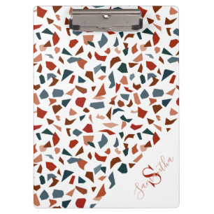 Porte-bloc Élégant Motif géométrique Monogramme