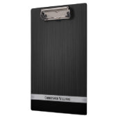 Porte-bloc Elégant noir perforé métal personnalisé (Gauche)