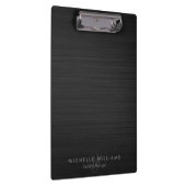 Porte-bloc Elégant noir perforé métal personnalisé (Swatch)