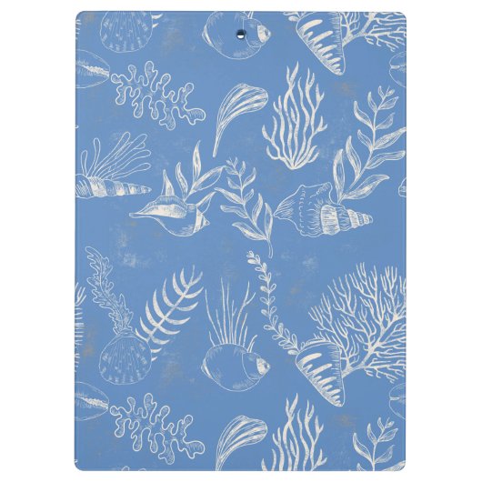 Porte-bloc Elégant océane bleu toile (Dos)