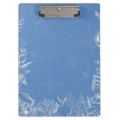 Porte-bloc Elégant océane bleu toile (Devant)