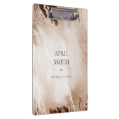 Porte-bloc Elégant Or Parties scintillant Agate Marbre Textur (Swatch)