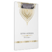 Porte-bloc Elégant Ornate Gold Paisley Mandala (Swatch)