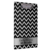Porte-bloc Elégant Parties scintillant Argent noir Chevron no (Swatch)