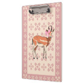 Porte-bloc Elegant Pink Doe-patterned Christmas (Gauche)