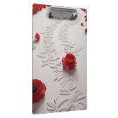 Porte-bloc Elegant Red Blossom Path Floral Art (Swatch)