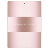 Porte-bloc Élégant rose de poussette moderne motif or (Dos)