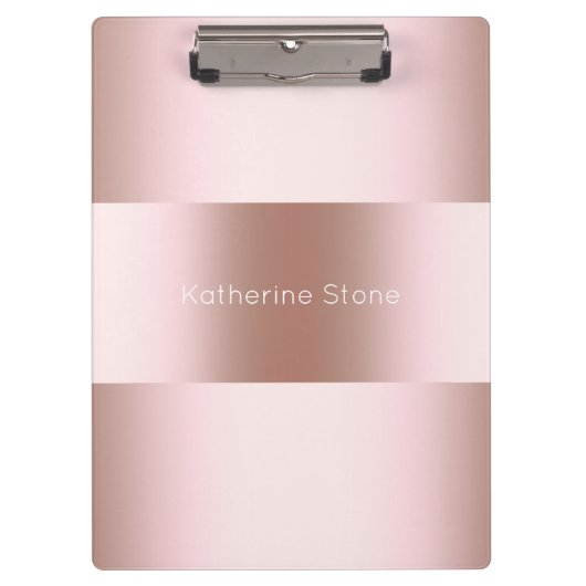 Porte-bloc Élégant rose de poussette moderne motif or (Devant)