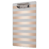 Porte-bloc Elégant Rose de poux or & Gris (Gauche)